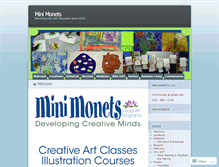 Tablet Screenshot of minimonetsart.com